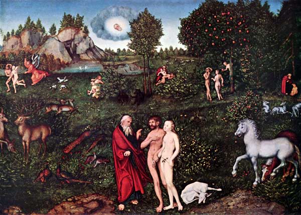 Lukas Cranach, Das Paradies, 1530